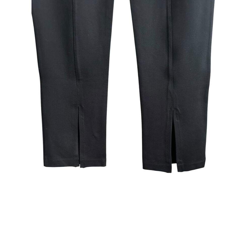 Anthro Maeve Black Pull On Slit-Back High Waisted Ponte Pants Pockets Size Large - Picture 4 of 6